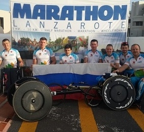Российские гонщики на колясках успешно выступили на Международном Lanzarote marathon