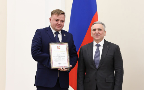 Председатель Тюменской региональной организации ВОИ Евгений Кравченко получил государственную награду